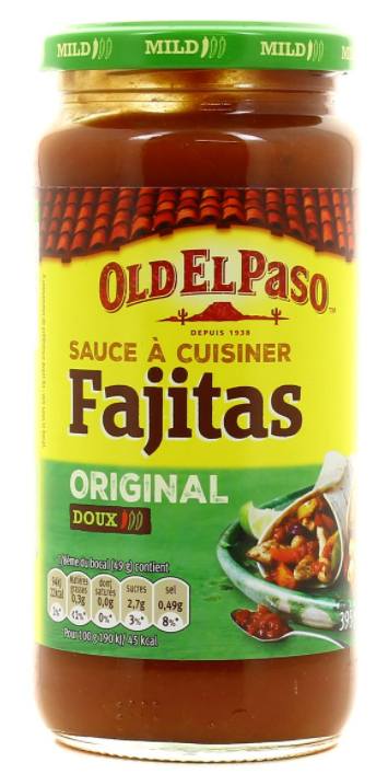 Sauce à cuisiner Fajitas aux poivrons et aux légumes OLD EL PASO 395 g