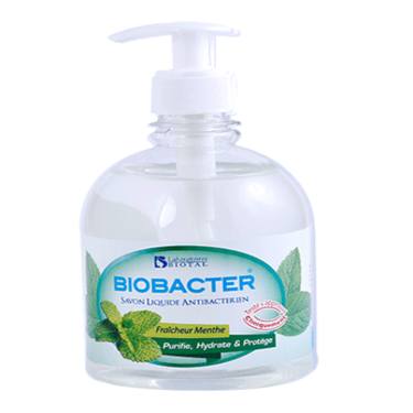 Savon Liquide Antibactérien Fraicheur Menthe Biobacter 500 Ml