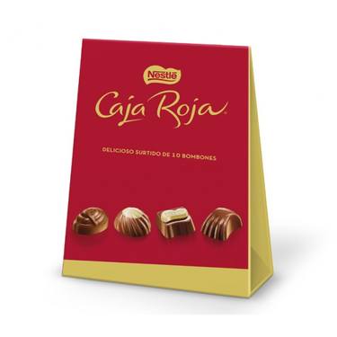 Sélection de 10 Bonbons au Chocolat Nestlé Caja Roja  100 g