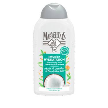 Shampooing Infusion Hydratation Calendula et Eau de Coco Bio Le Petit Marseillais  250ml