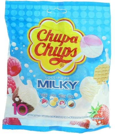 Sucettes Chupa Chups Milky 10 Unités