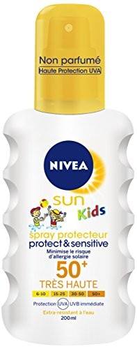 Sun Kids Spray Protecteur Protect et Sensitive NIVEA 50+ 200 ml