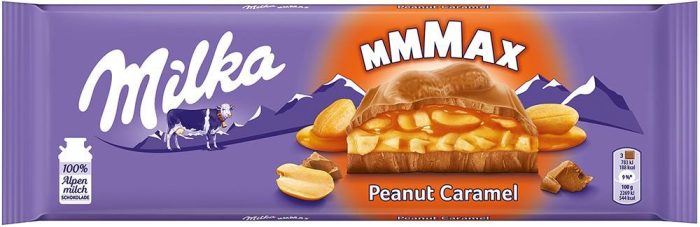 Tablete de Chocolate Mmmax Peanut Caramel Milka 300g