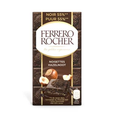 Tablette de Chocolat Noir aux Noisettes Ferrero Rocher  90 g