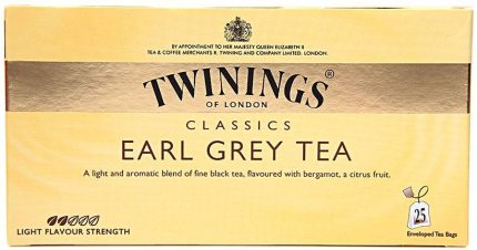 Thé Earl Grey Twinings of London 25 sachets