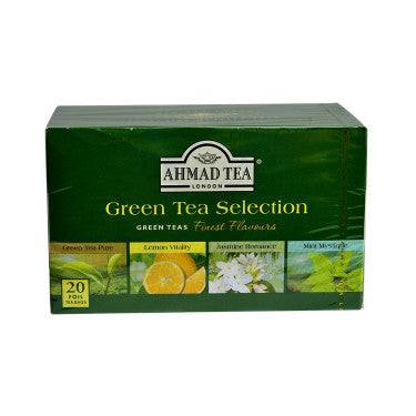 Thés Verts Aromatisés Sélection Ahmad Tea 20 Sachets 40 g