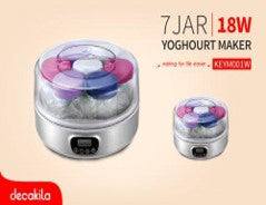 Yaourtière 7 Pots 18W Affichage LCD  Decakila