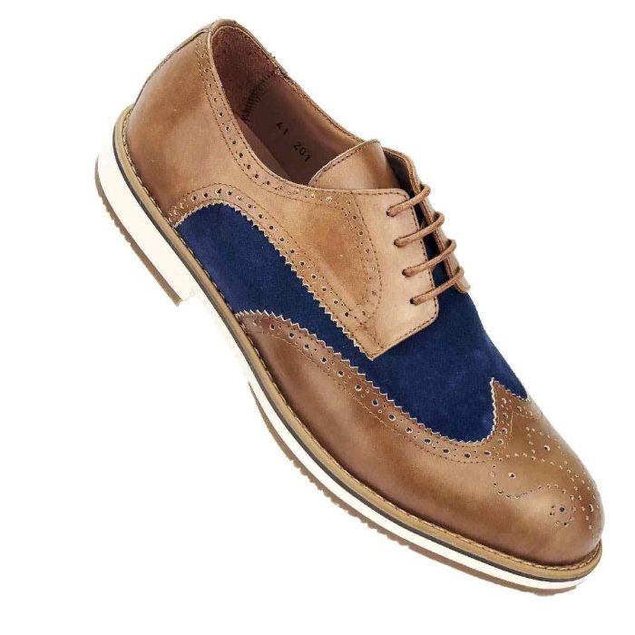 Chaussure Cuir Taba Bleu (CH201-020)-5.jpg