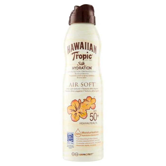 HAWAIIAN TROPIC - Brume Air Soft Silk Hydration SPF 50 - Brume Solaire Protectrice