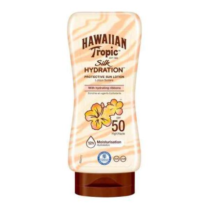 HAWAIIAN TROPIC - Silk Hydratation - Lotion Solaire Visage Hydratante 12h - SPF 50 180 ml