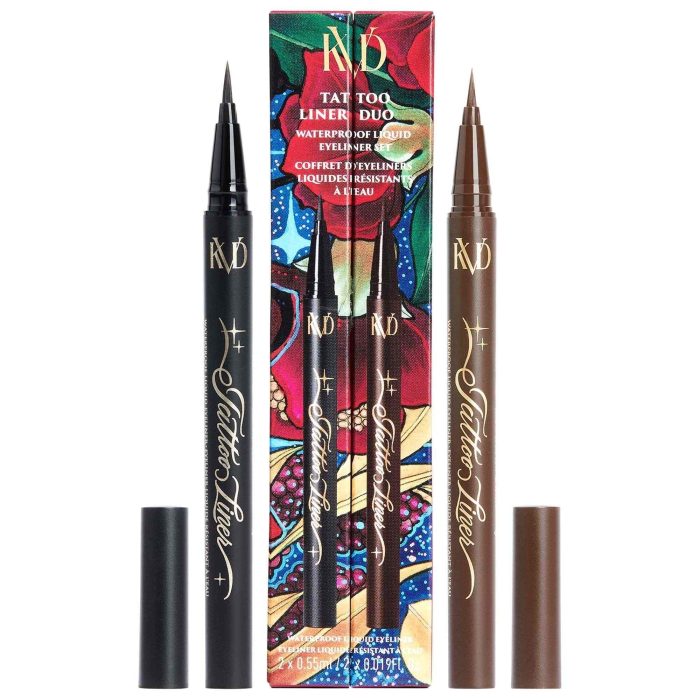 KVD Beauty - TATTOO LINER DUO WATERPROOF LIQUID EYELINER SET