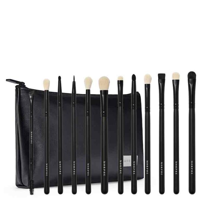 Morphe - 12-Piece Eye Brush Collection + Bag