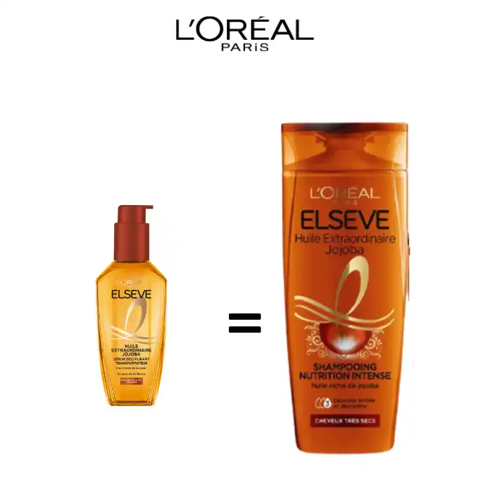L'Oréal Paris Elseve - Pack Huile Extraordinaire Cheveux Très Secs - Shampooing 200ml